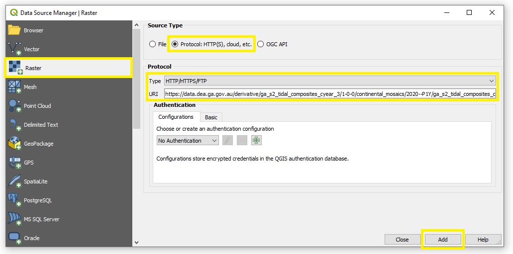 Streaming COGs in QGIS