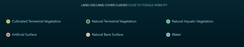 Land Cover Classes section for Level 3